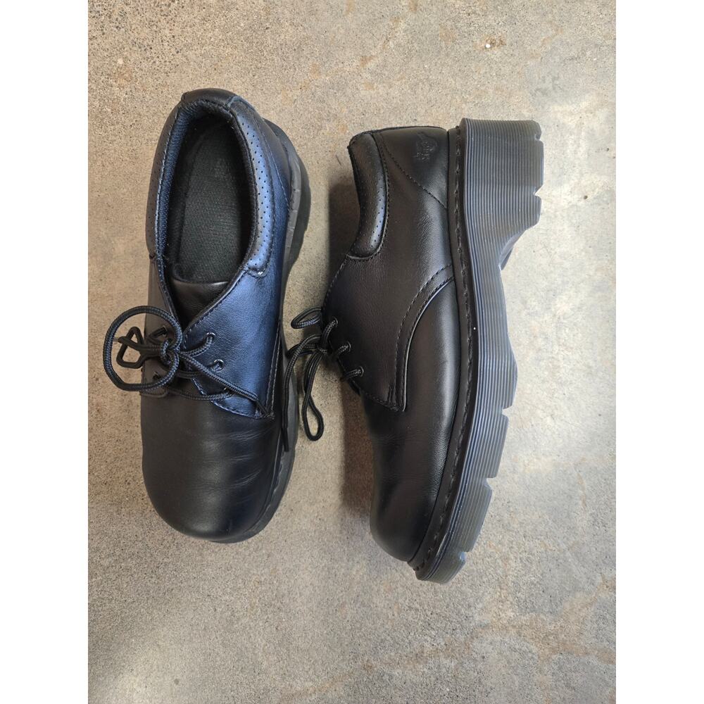 Dr. Martens Francesca Black Leather Chunky Platform Oxford‎ Shoes Size 10